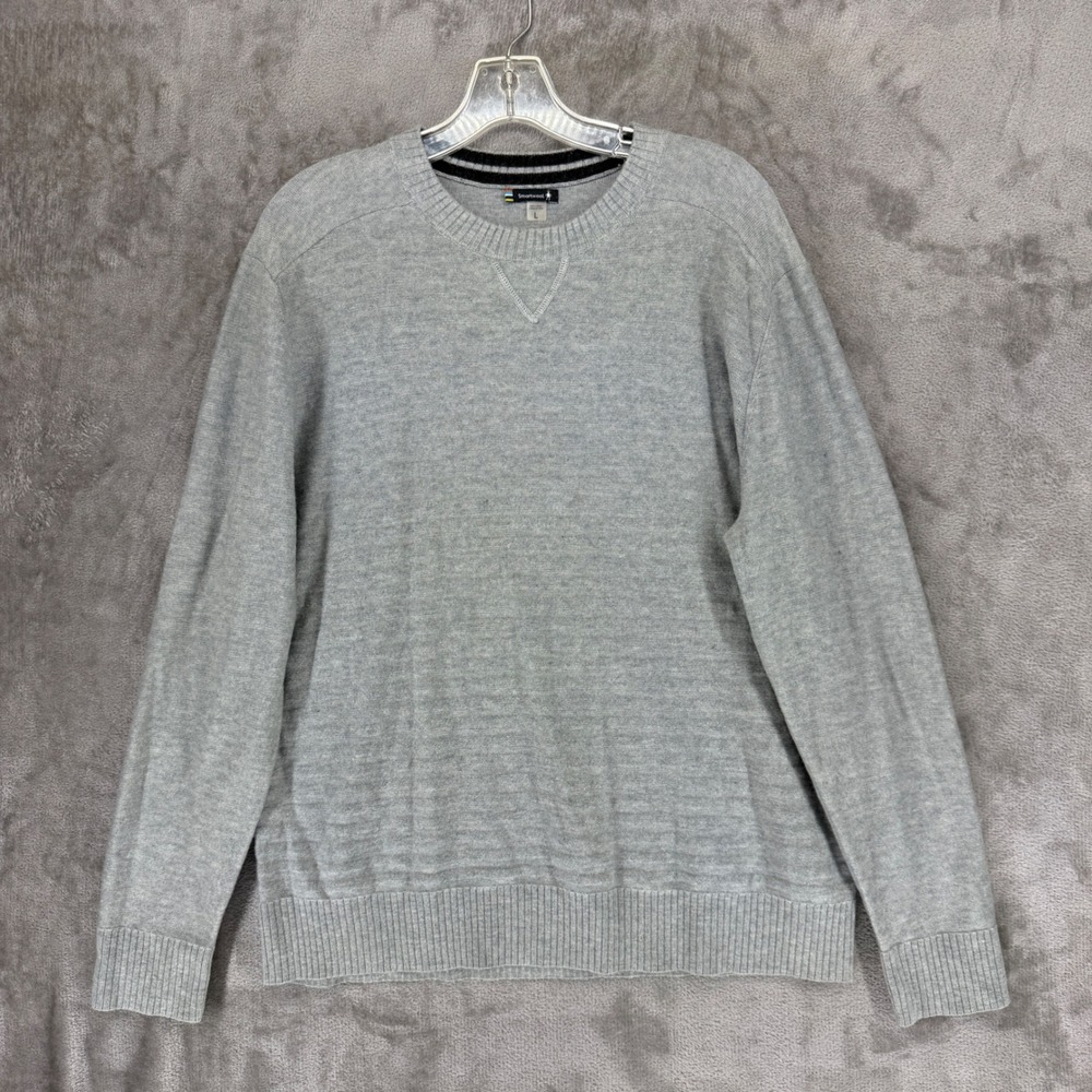 Smartwool Mens Gray Wool Blend Crewneck Sweater‎ SW019294 Heathered Size L